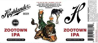 Zootown IPA label