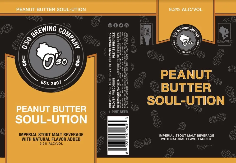 Peanut Butter Soul-Ution — full label as filed with TTB
