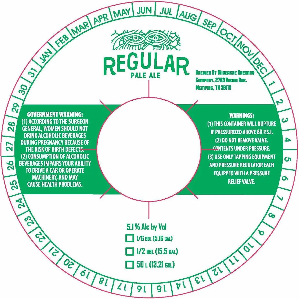 Regular — full label as filed with TTB