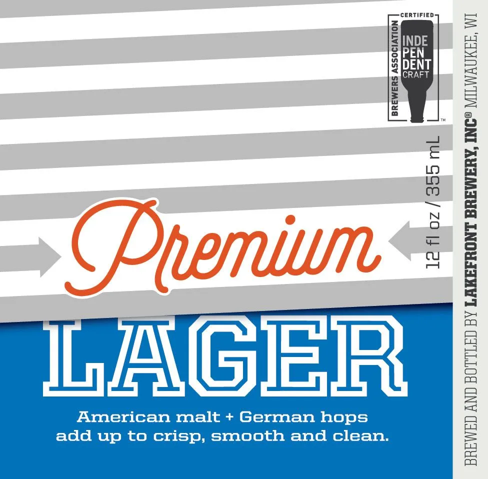 Premium Lager — full label as filed with TTB