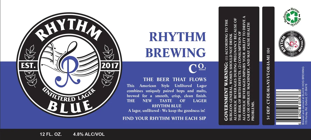 Rhythm Blue — full label as filed with TTB