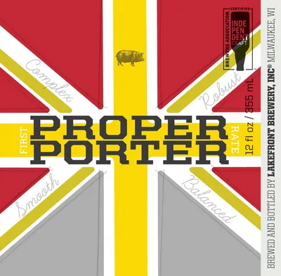Proper Porter label