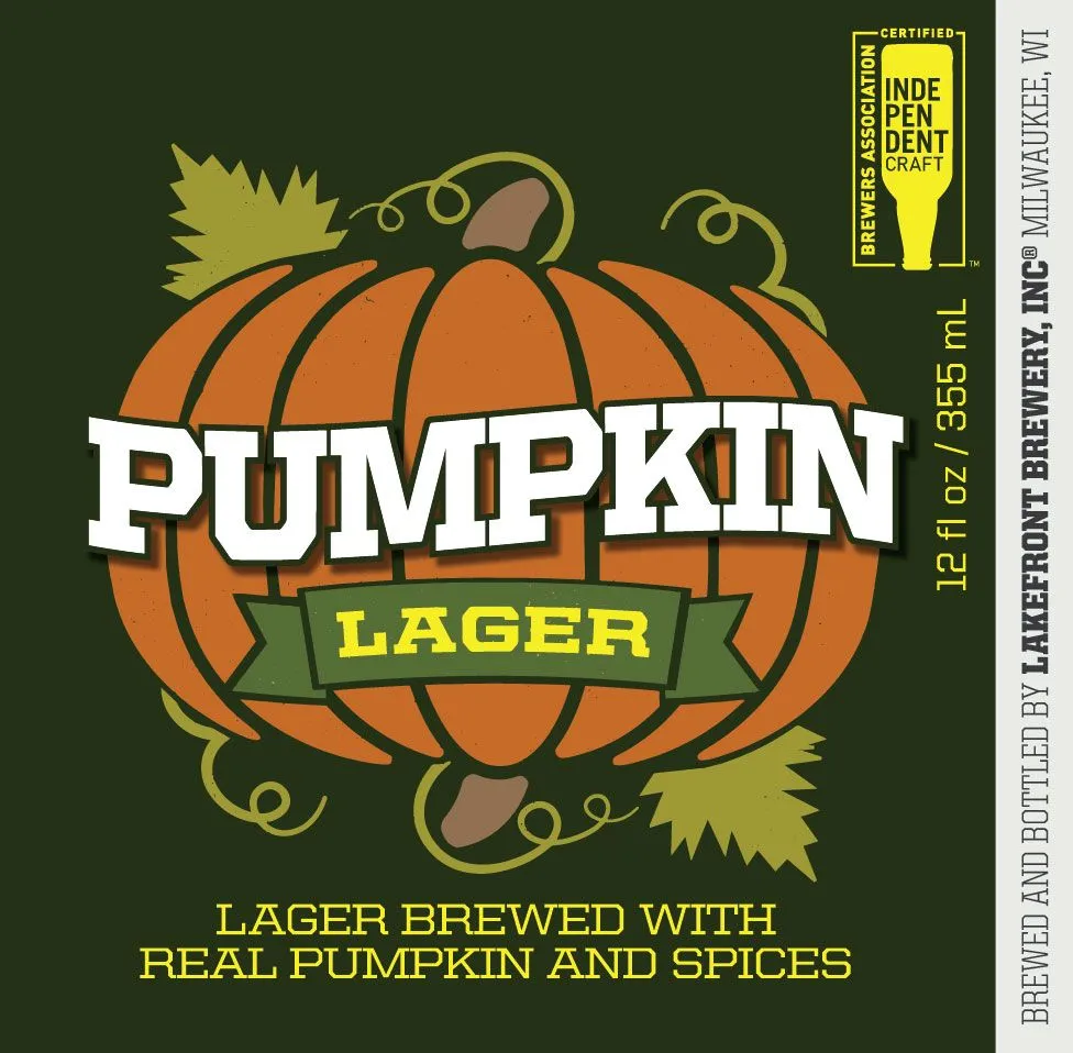 Pumpkin Lager — full label as filed with TTB