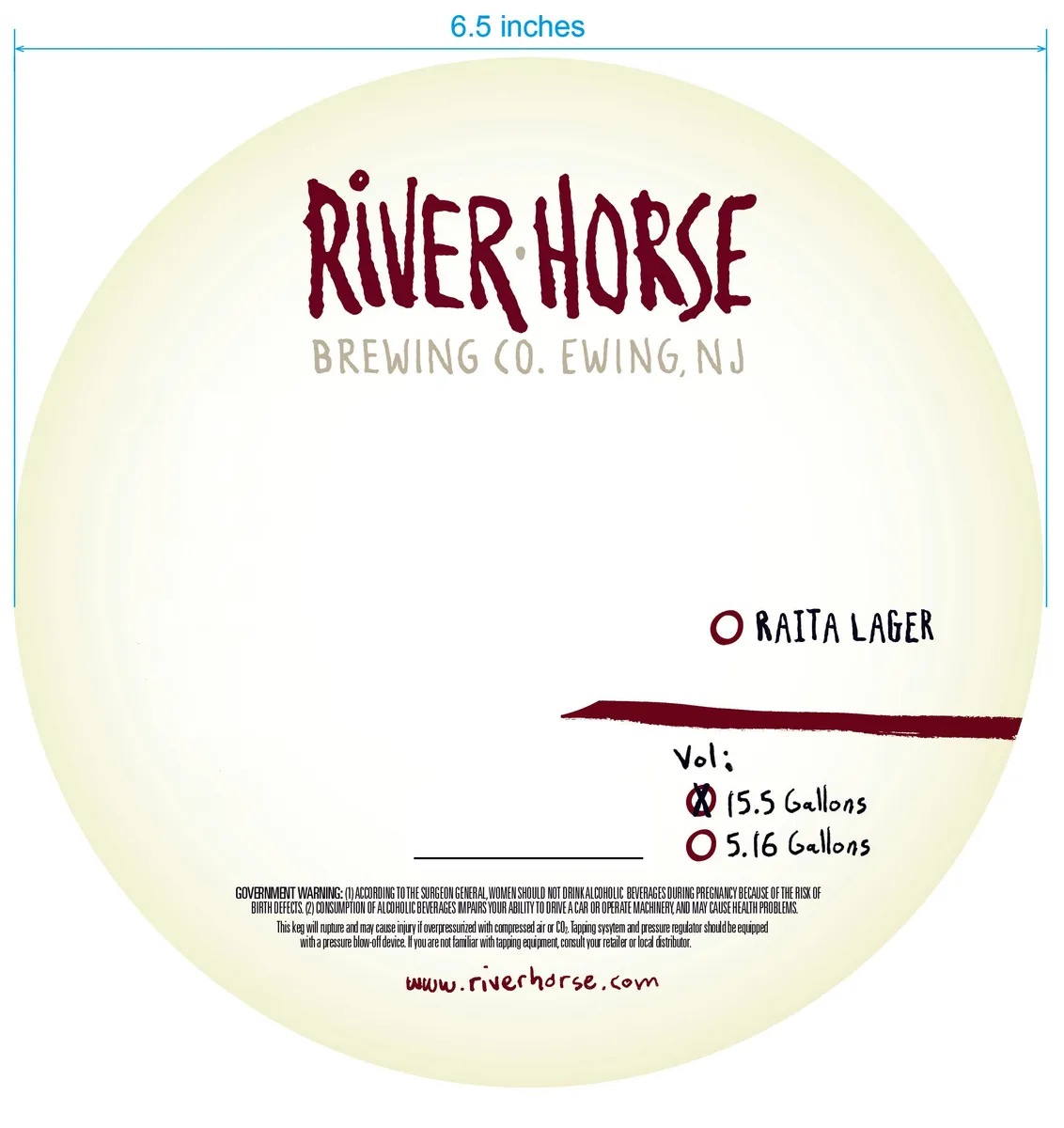 Raita Lager — full label as filed with TTB