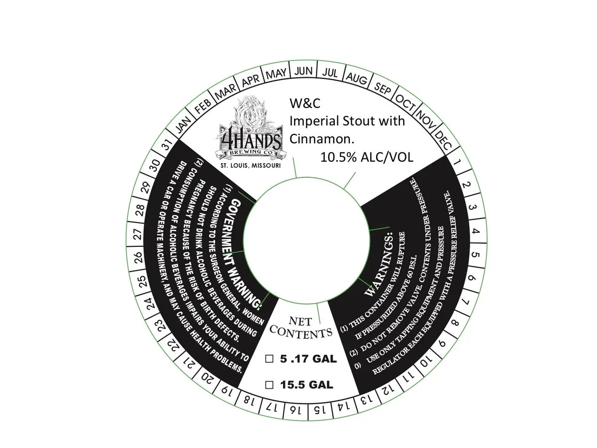W&C — full label as filed with TTB
