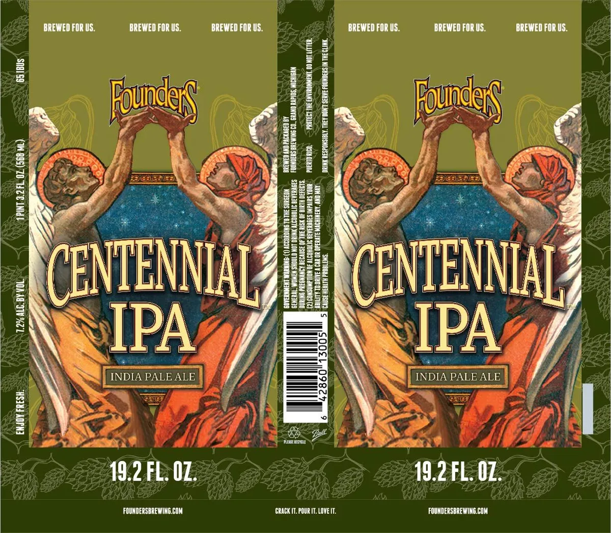 Centennial IPA — full label as filed with TTB