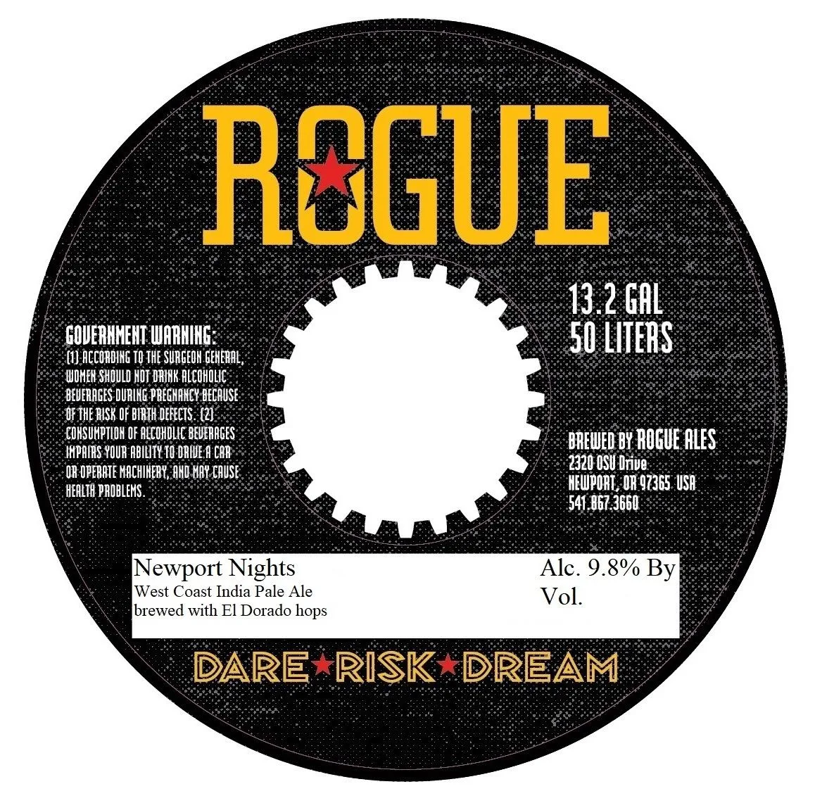 Newport Nights — full label as filed with TTB
