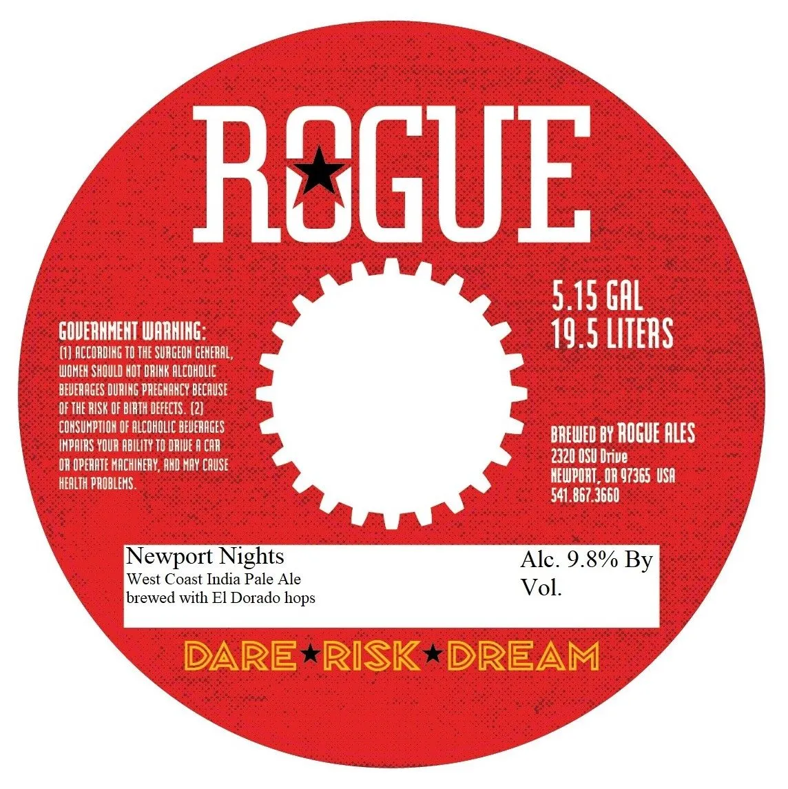 Newport Nights — full label as filed with TTB