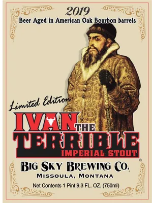 Ivan the Terrible Imperial Stout label