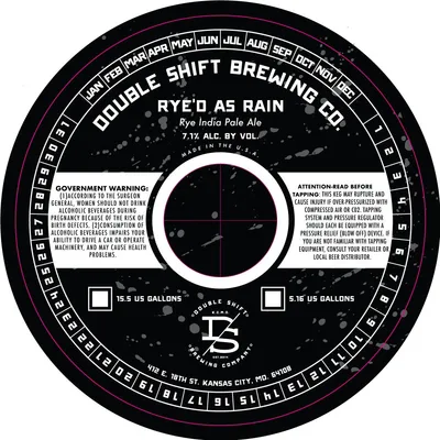Rye'd As Rain label