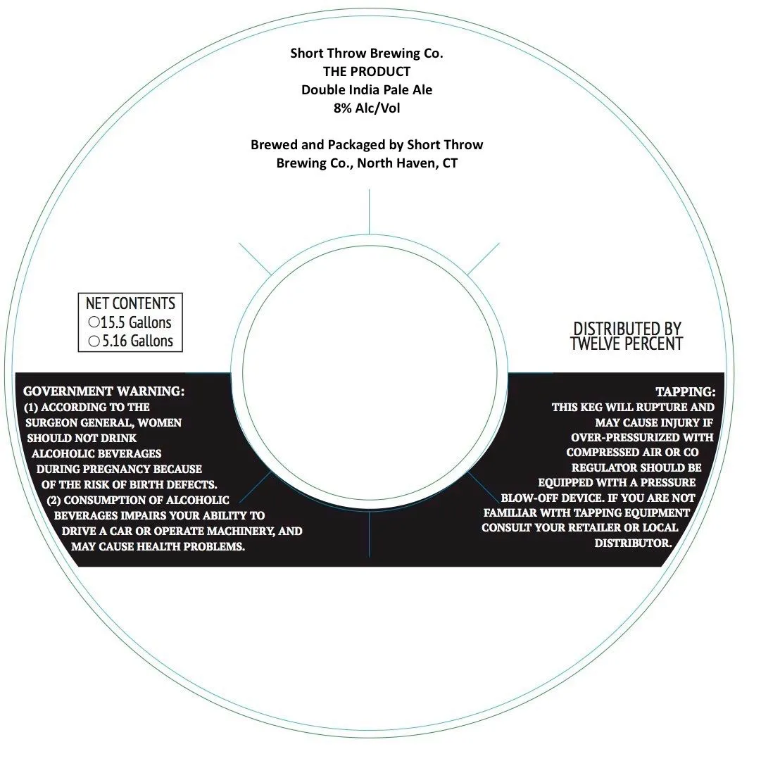 The Product — full label as filed with TTB
