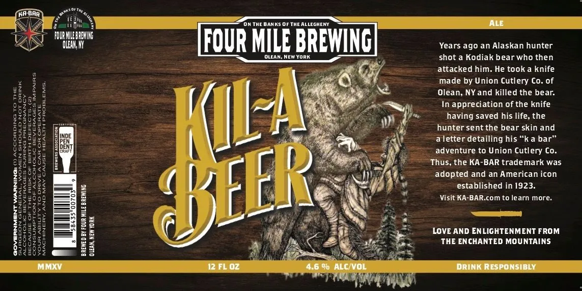 Kil-A Beer — full label as filed with TTB
