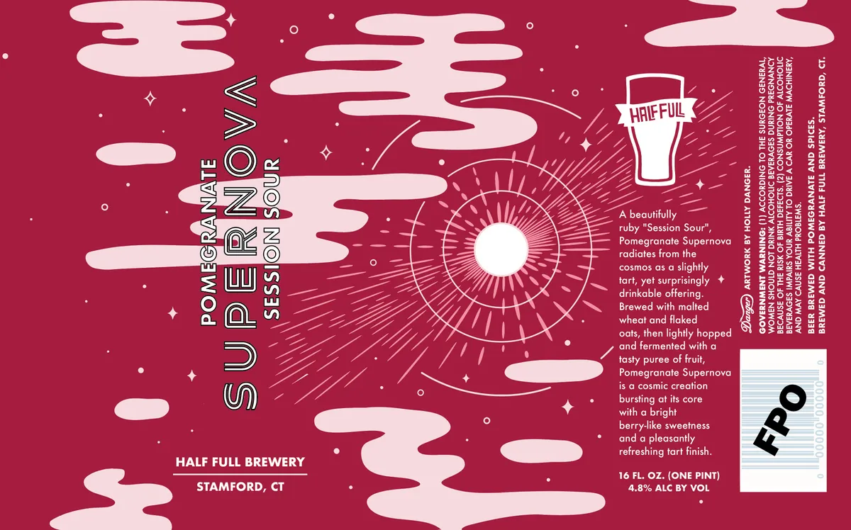 Pomegranate Supernova — full label as filed with TTB