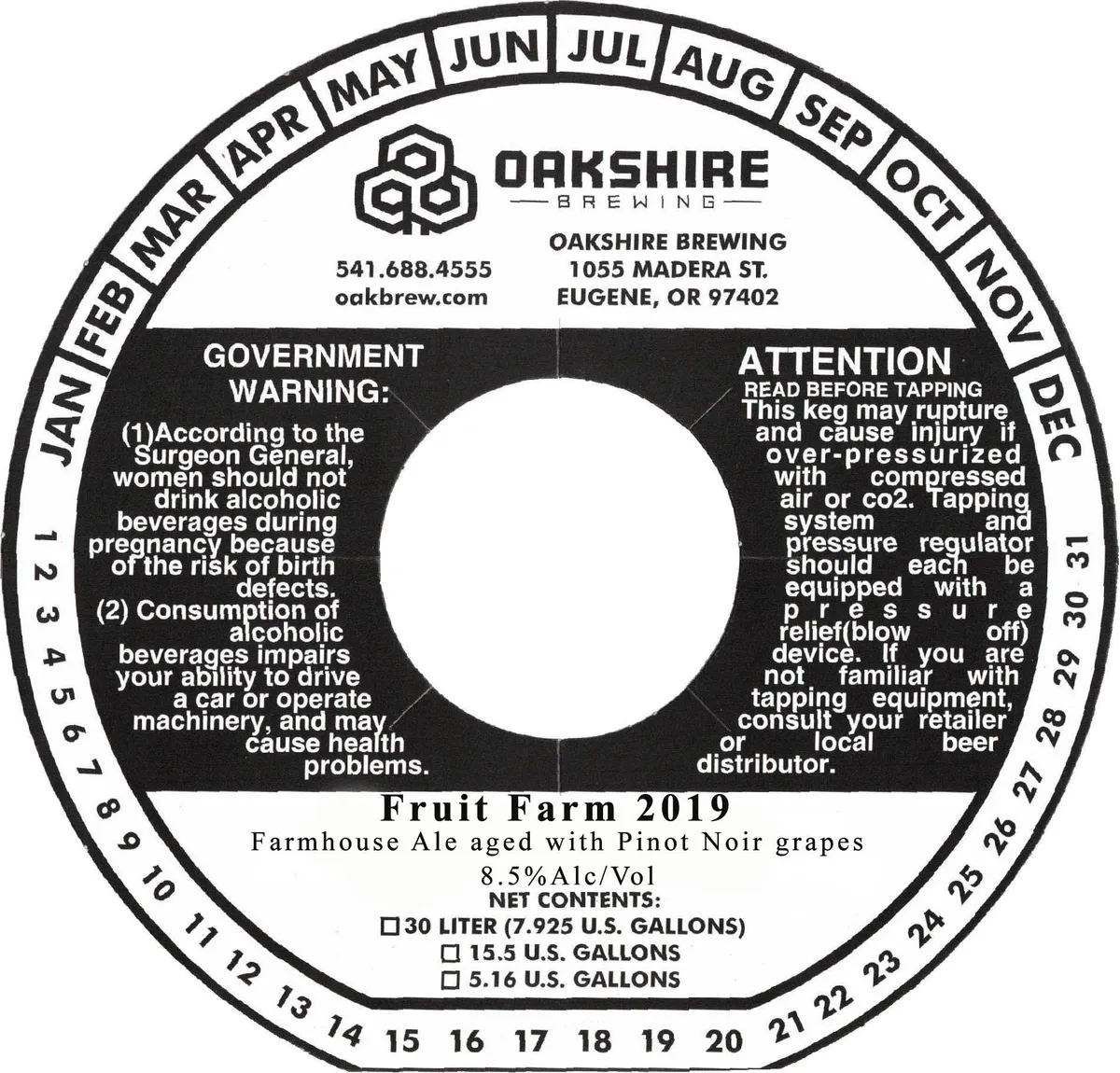 Fruit Farm 2019 — full label as filed with TTB