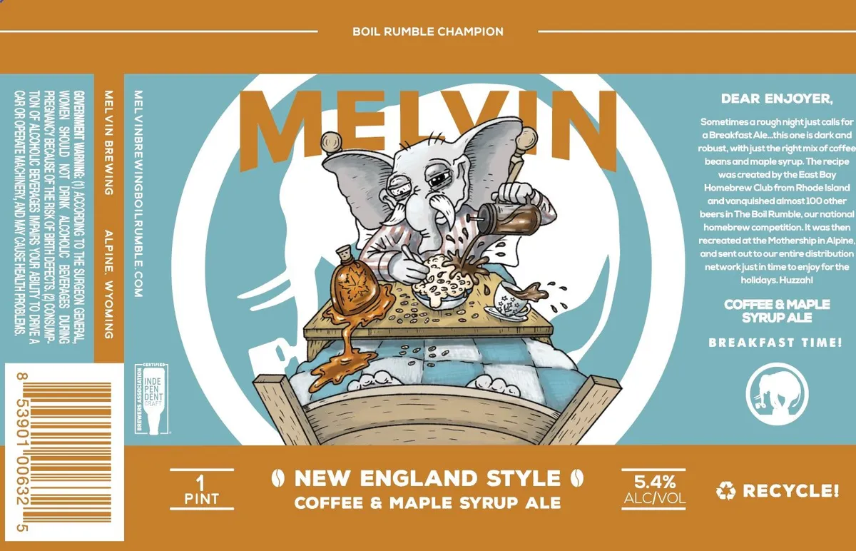 Boil Rumble Champion Coffee & Maple Syrup Ale — full label as filed with TTB