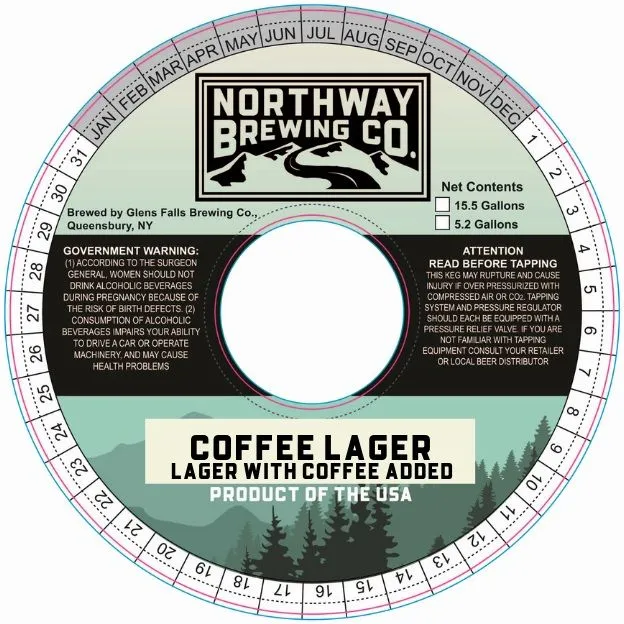 Coffee Lager — full label as filed with TTB