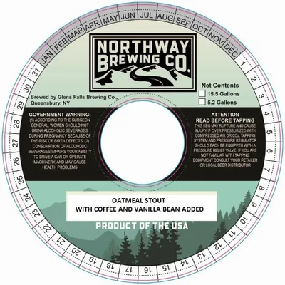 Northway Oatmeal Stout With Coffee And Vanilla Bean Added label