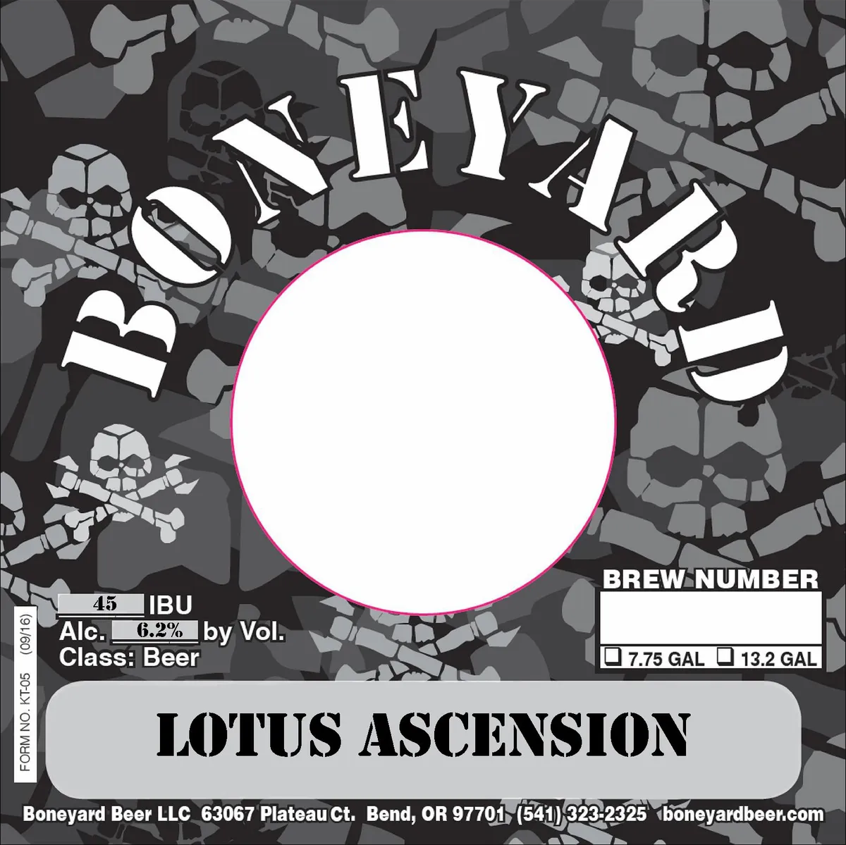Lotus Ascension — full label as filed with TTB