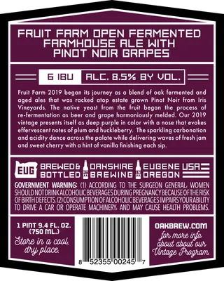 Fruit Farm label