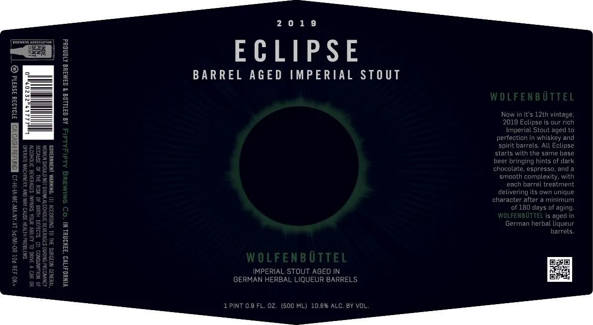 Eclipse - Wolfenbüttel — full label as filed with TTB