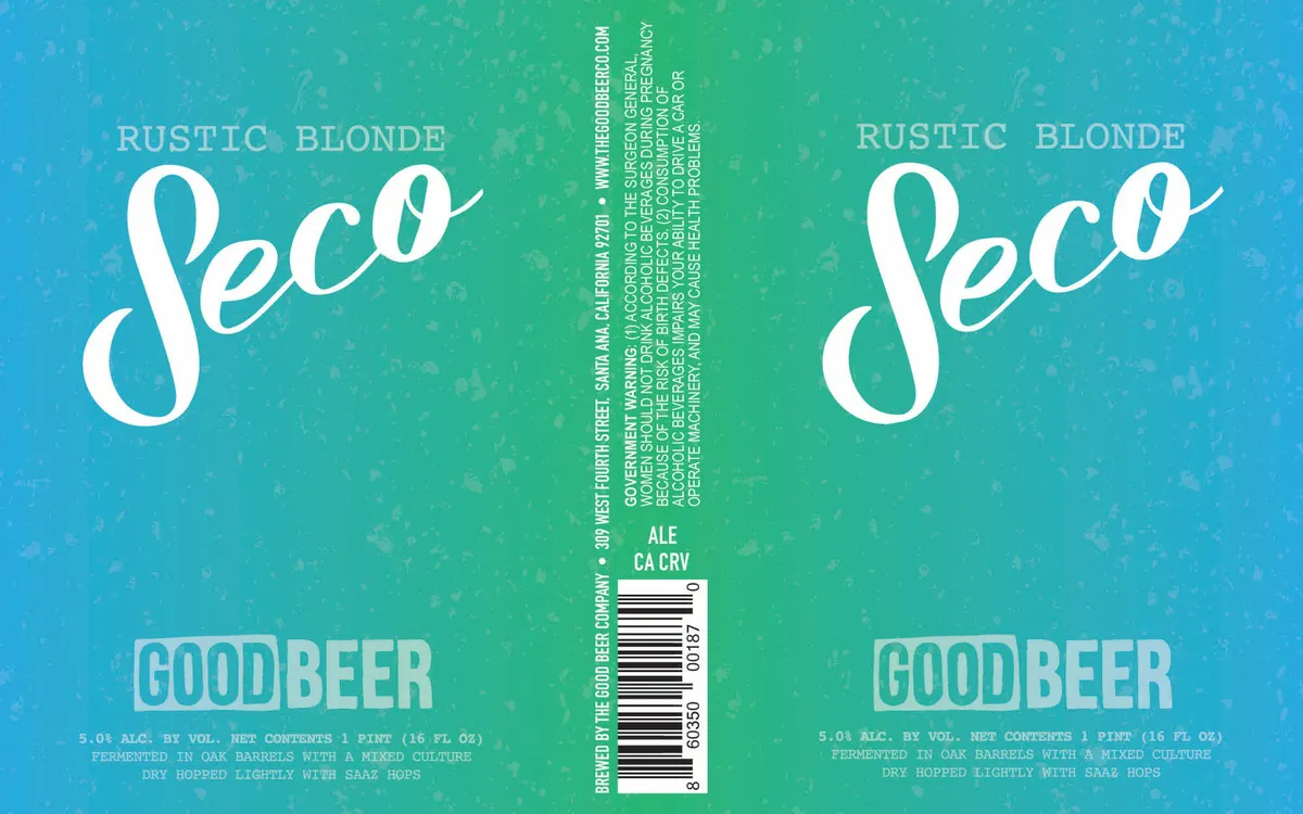 Seco — full label as filed with TTB
