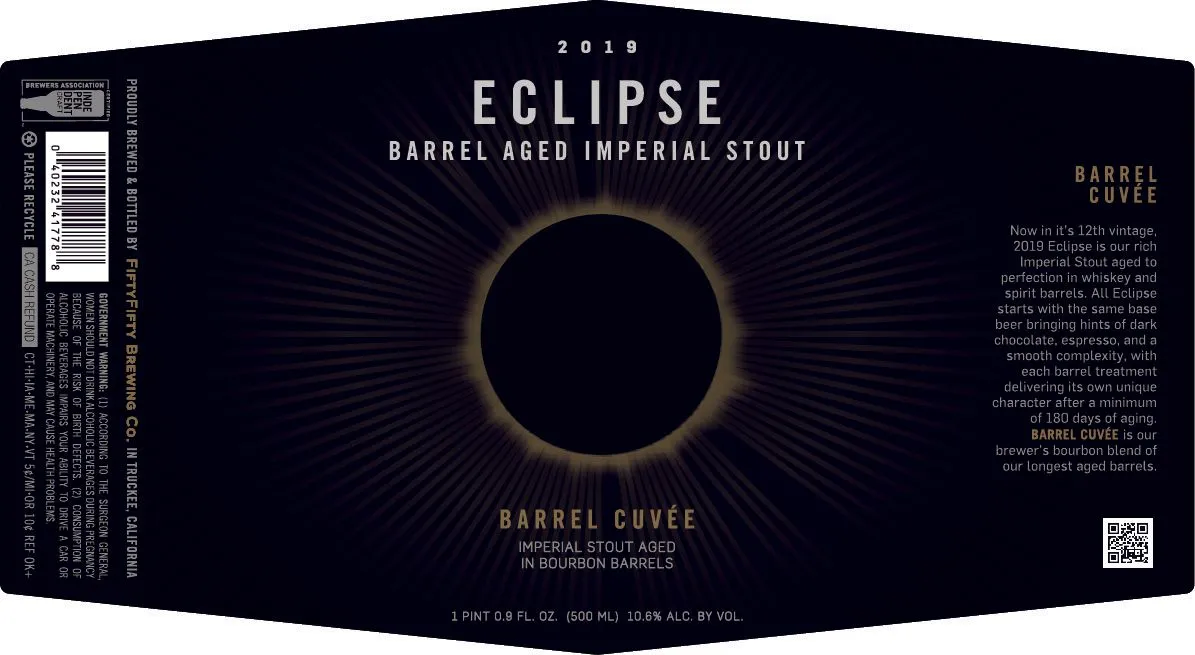Eclipse - Barrel Cuvée — full label as filed with TTB