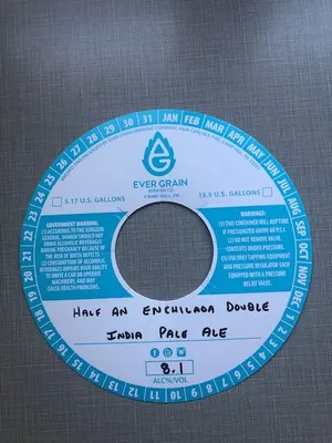 Half An Enchilada Double India Pale Ale label