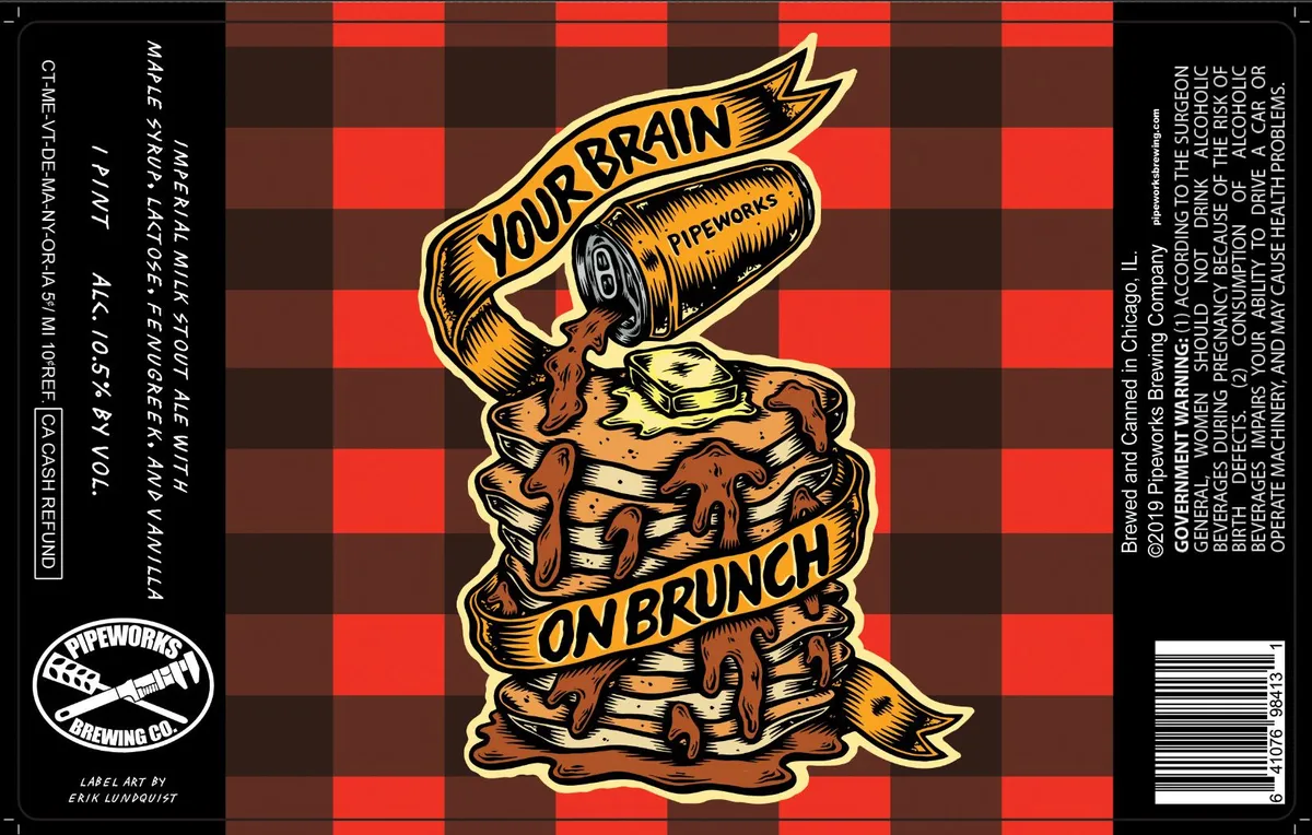 Your Brain on Brunch — full label as filed with TTB