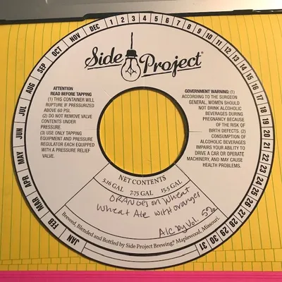Oranges on Wheat label