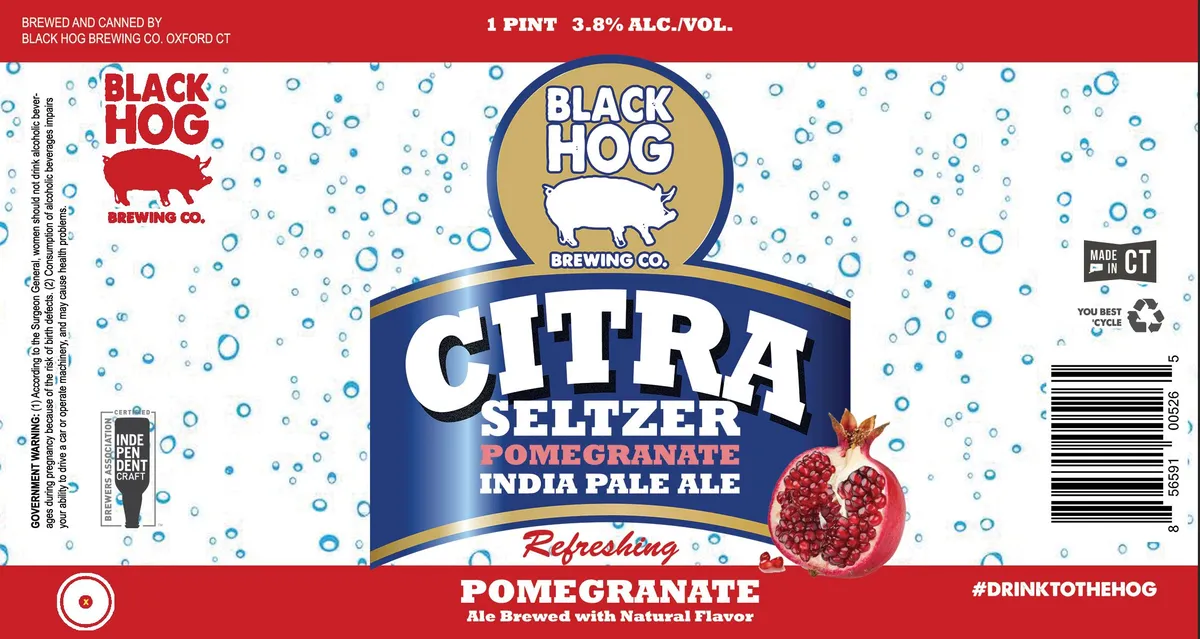 Citra Seltzer Pomegranate India Pale Ale — full label as filed with TTB