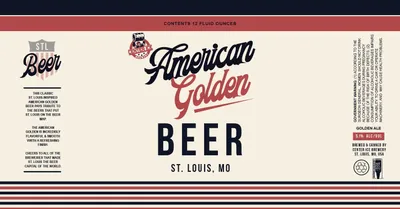 American Golden Beer label