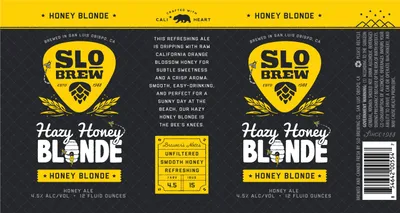 Hazy Honey Blonde label