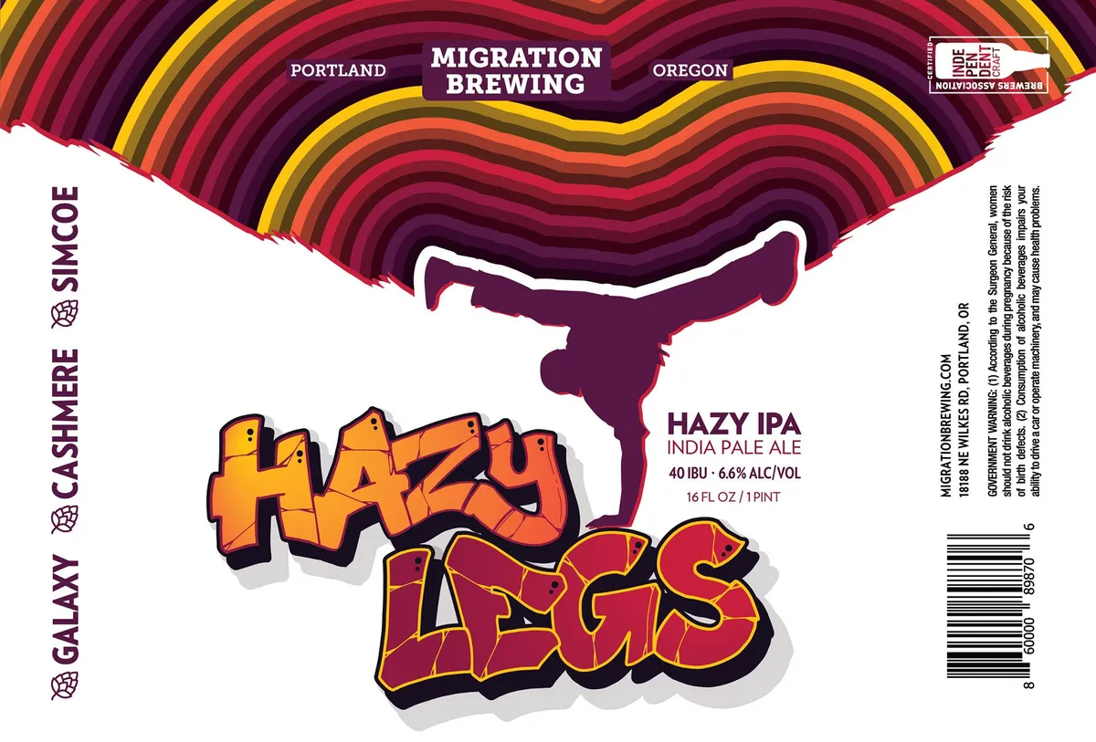 Hazy Legs — full label as filed with TTB