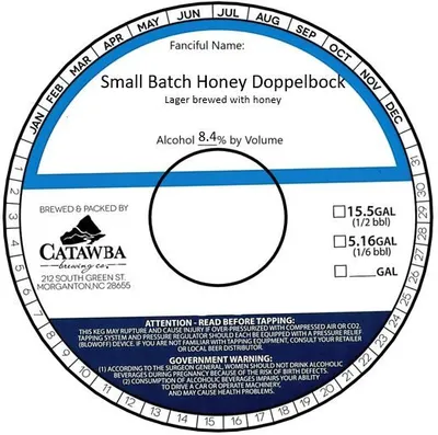 Small Batch Honey Doppelbock label