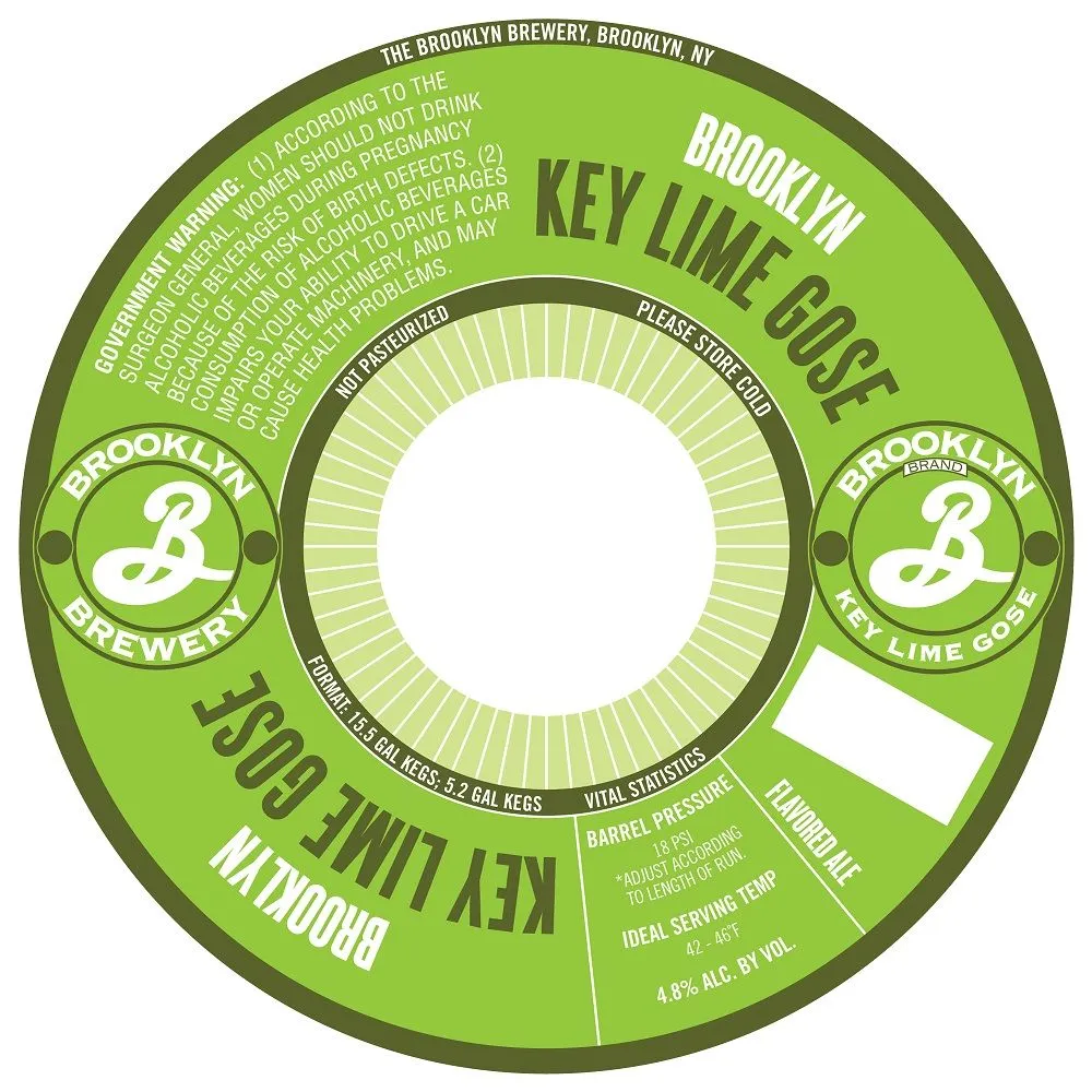 Key Lime Gose — full label as filed with TTB
