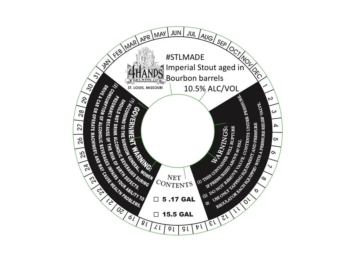 #STLMADE — full label as filed with TTB