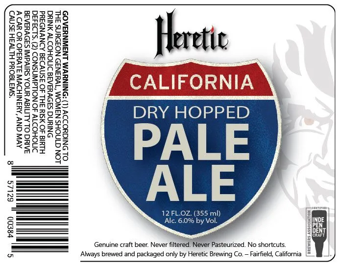 Pale Ale — full label as filed with TTB
