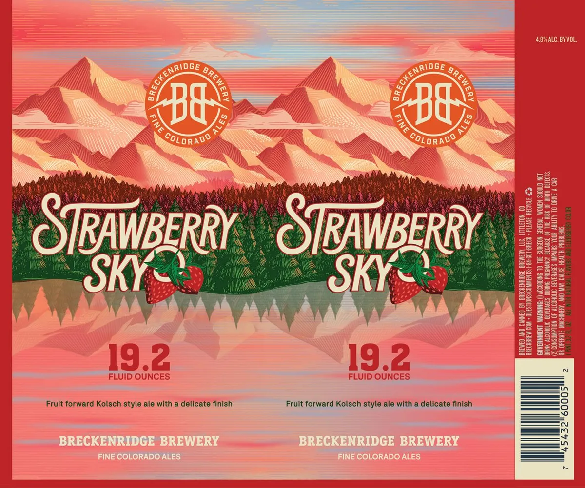 Strawberry Sky — full label as filed with TTB