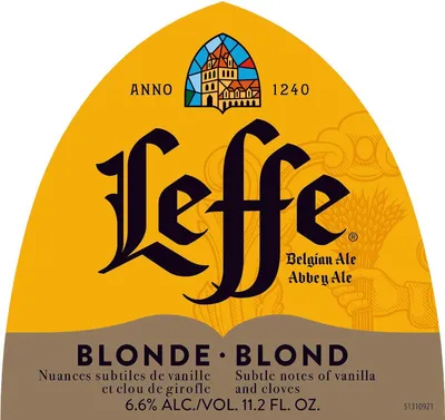 Leffe Blonde label