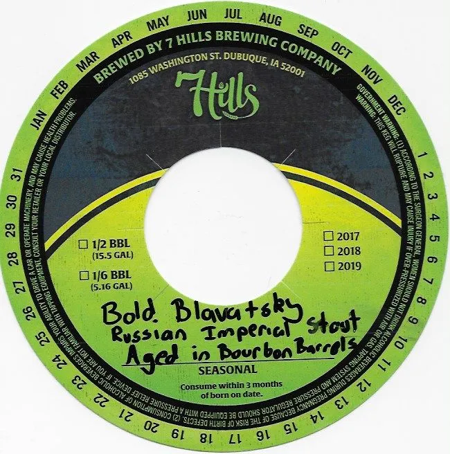 Bold Blavatsky — full label as filed with TTB