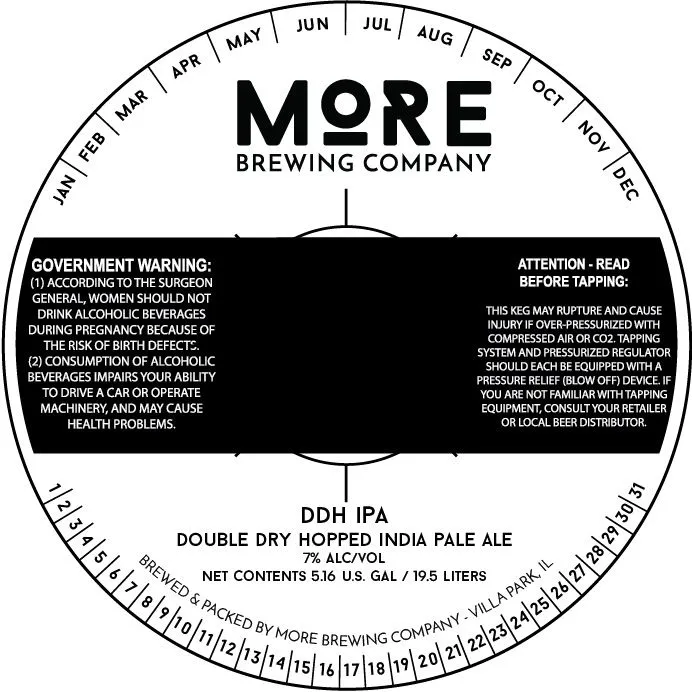 DDH IPA — full label as filed with TTB