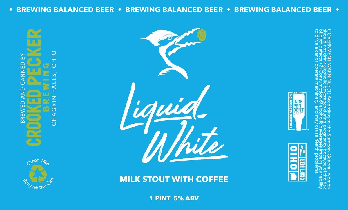 Liquid White — full label as filed with TTB