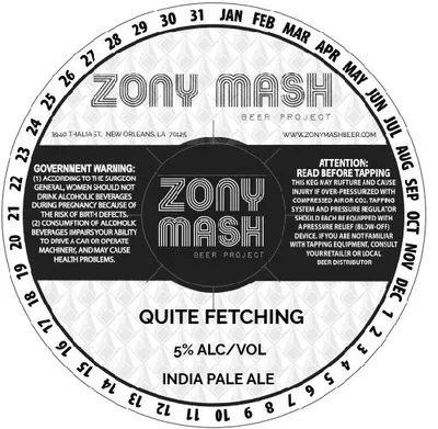 Quite Fetching label