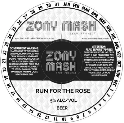 Run For The Rose label
