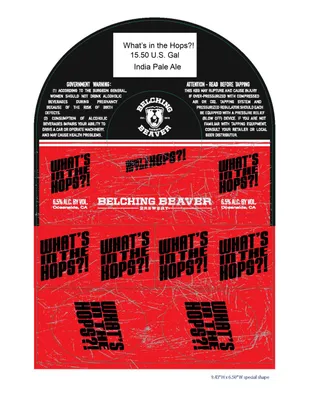 What's In The Hops?! label