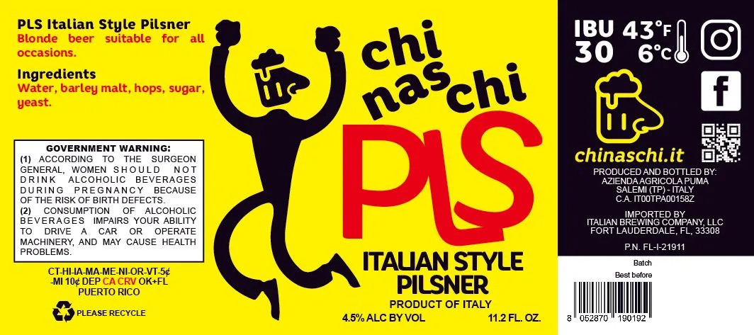 Chinaschi PLS label