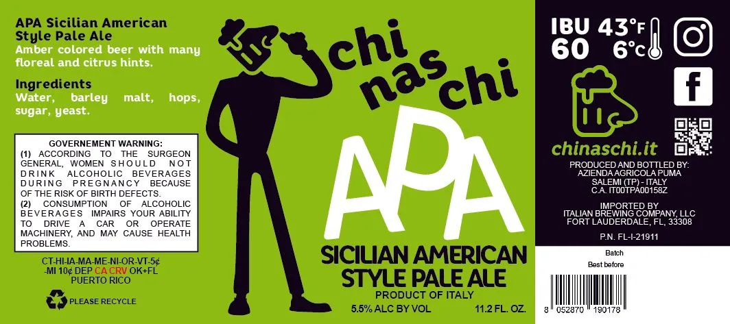Chi Nas Chi APA label
