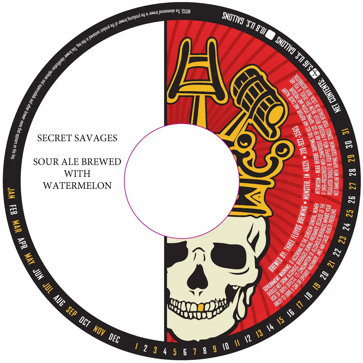 Secret Savages — full label as filed with TTB