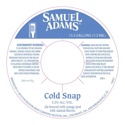 Cold Snap label