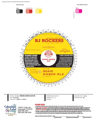 Agave Amber Ale label